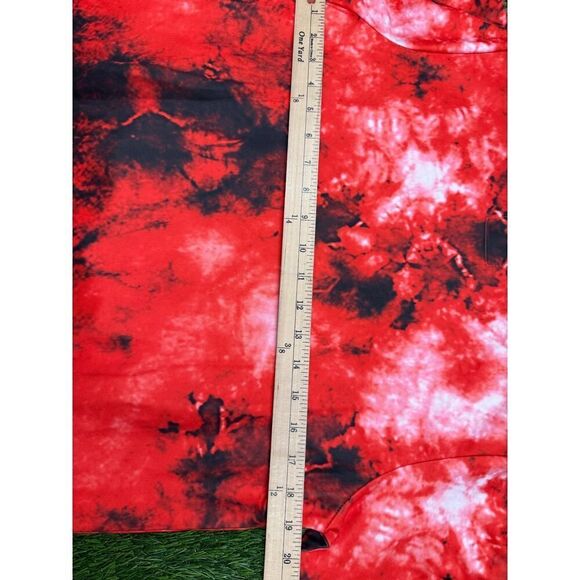 Six Flags Fright Fest Hoodie Sweatshirt Small Red Black Zombie Mummy AOP Horror - Picture 6 of 6